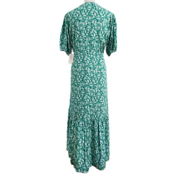NWT: Tuckernuck Hyacinth House Frannie Dress Green Micro Floral - Picture 7 of 12